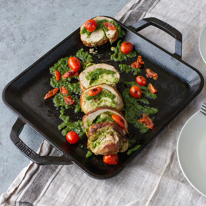 Grille carrée en fonte de 11" de la collection Chef - Lodge - Gril - - La Guilde Culinaire