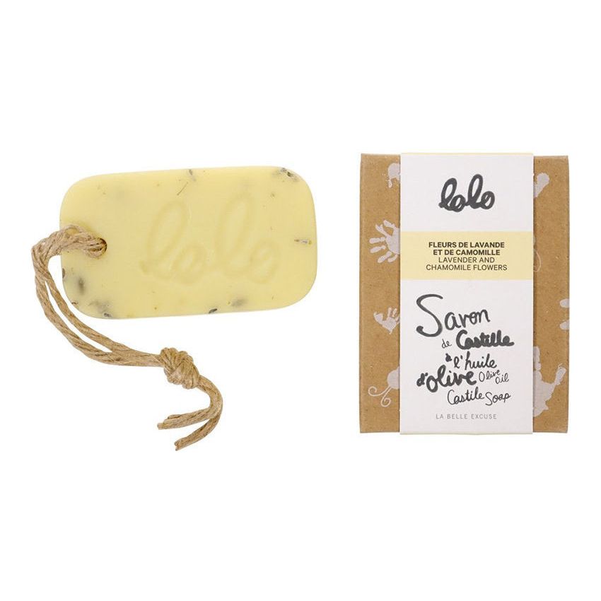 Savon de Castille Huile d'olive, Fleurs de Lavande et Camomille - Lolo et Moi - Savon - - La Guilde Culinaire