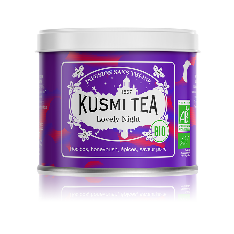 Lovely Night - Infusion BIO Boîte en métal 100g - Kusmi Tea - Thé et infusion - KM8885 - La Guilde Culinaire