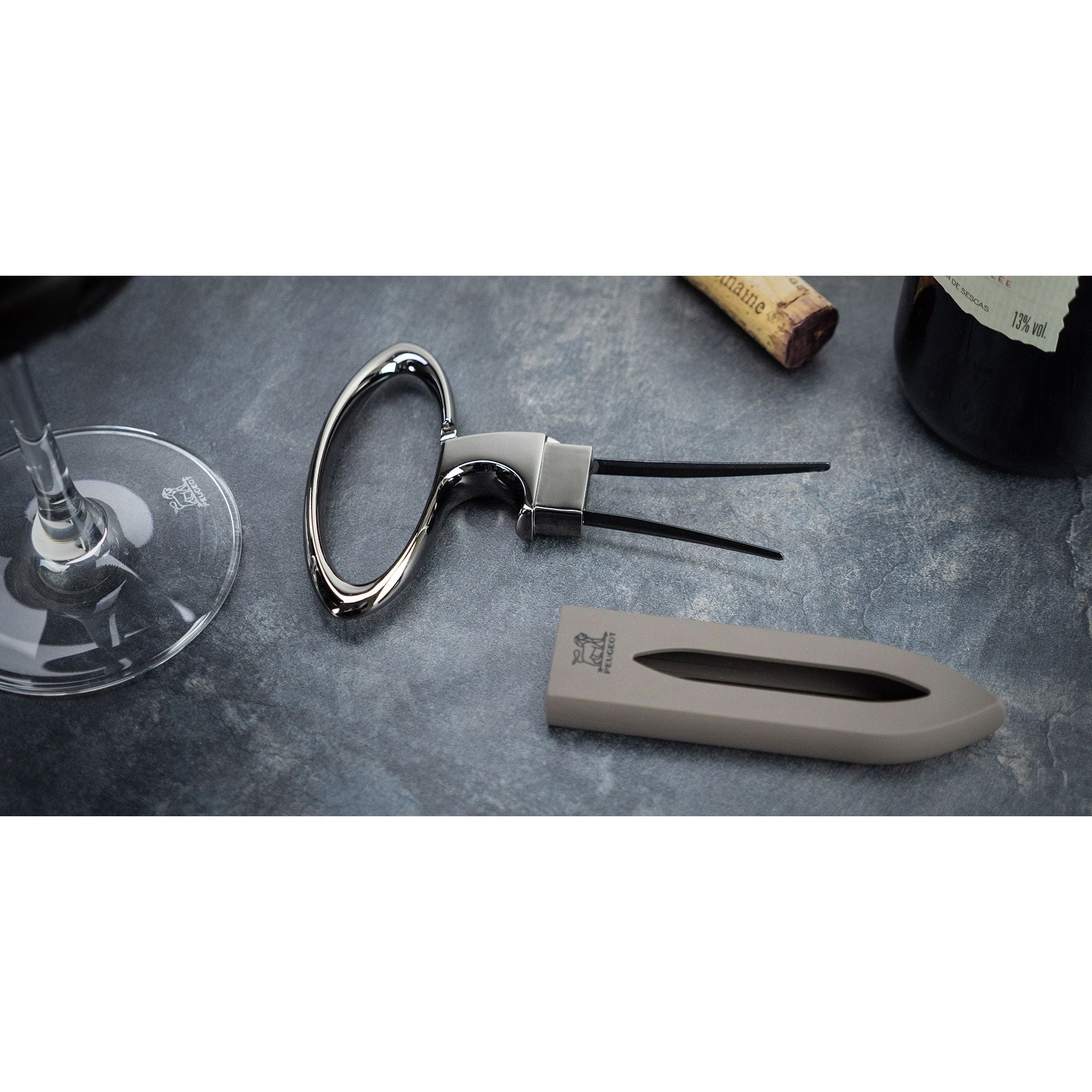Tire-bouchon à lames couleur basalte - Mathus Peugeot - Peugeot - Tire-bouchon - - La Guilde Culinaire