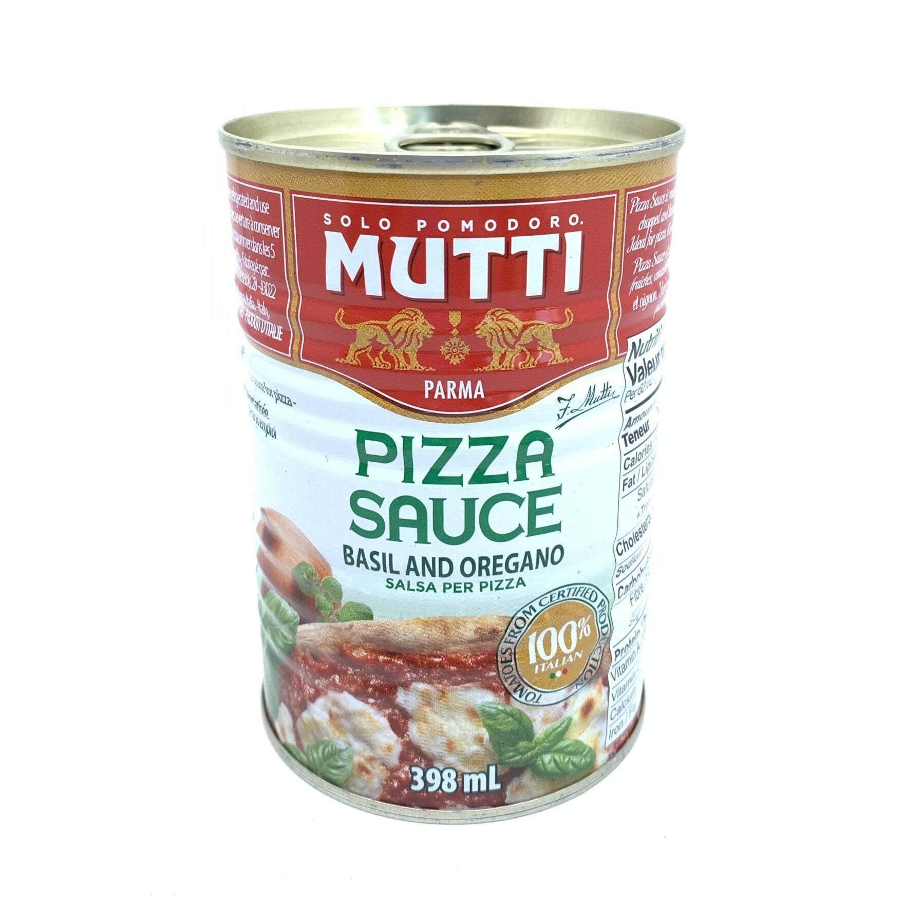 MUTTI - Sauce à Pizza Basilic et oregano 398ml/13 oz - Mutti - Sauce - - La Guilde Culinaire