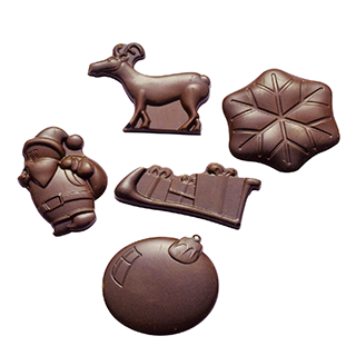 Moule pour chocolat en polycarbonate - Décor Bûche #R37    - Cacao Barry - Moule pour chocolat - 