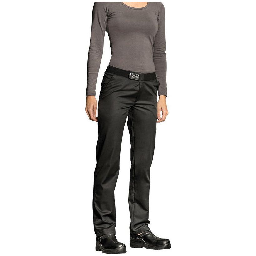 Pantalon de cuisine Notus ! Noir T34 - US 26 - Clement Design - Pantalon cuisine femme - NOTUS NOIR T34 - La Guilde Culinaire