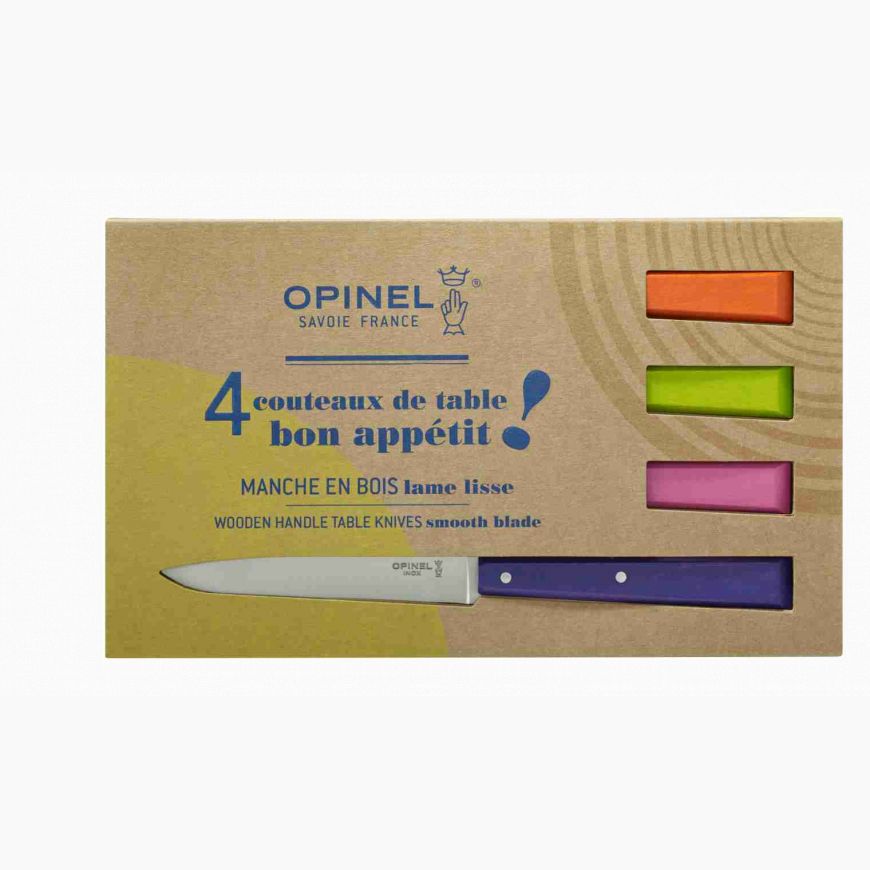 Opinel - Coffret de 4 couteaux POP N°125    - Opinel - Couteau de table - 