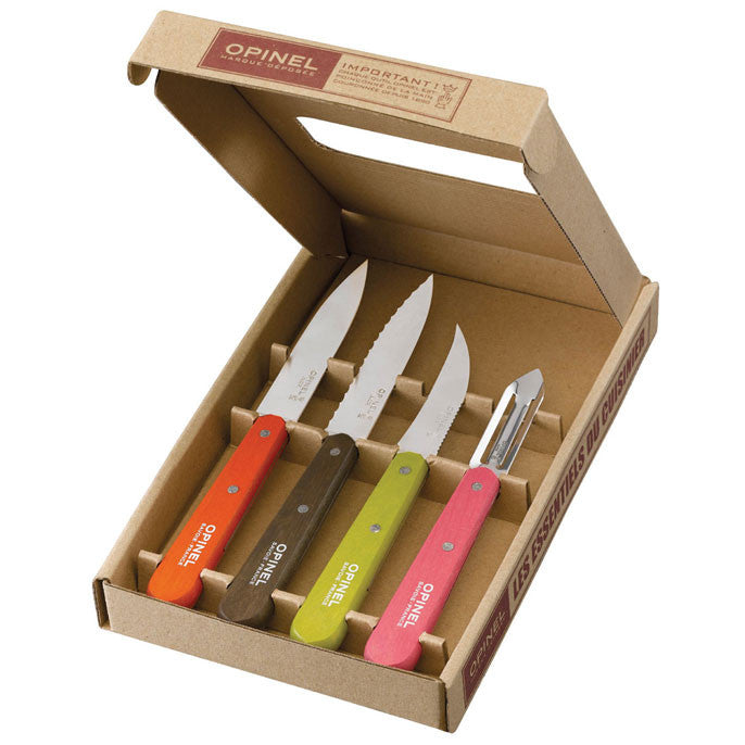 Opinel - Les essentiels du cuisinier (Fifties) - Opinel - Ensemble de couteaux - - La Guilde Culinaire
