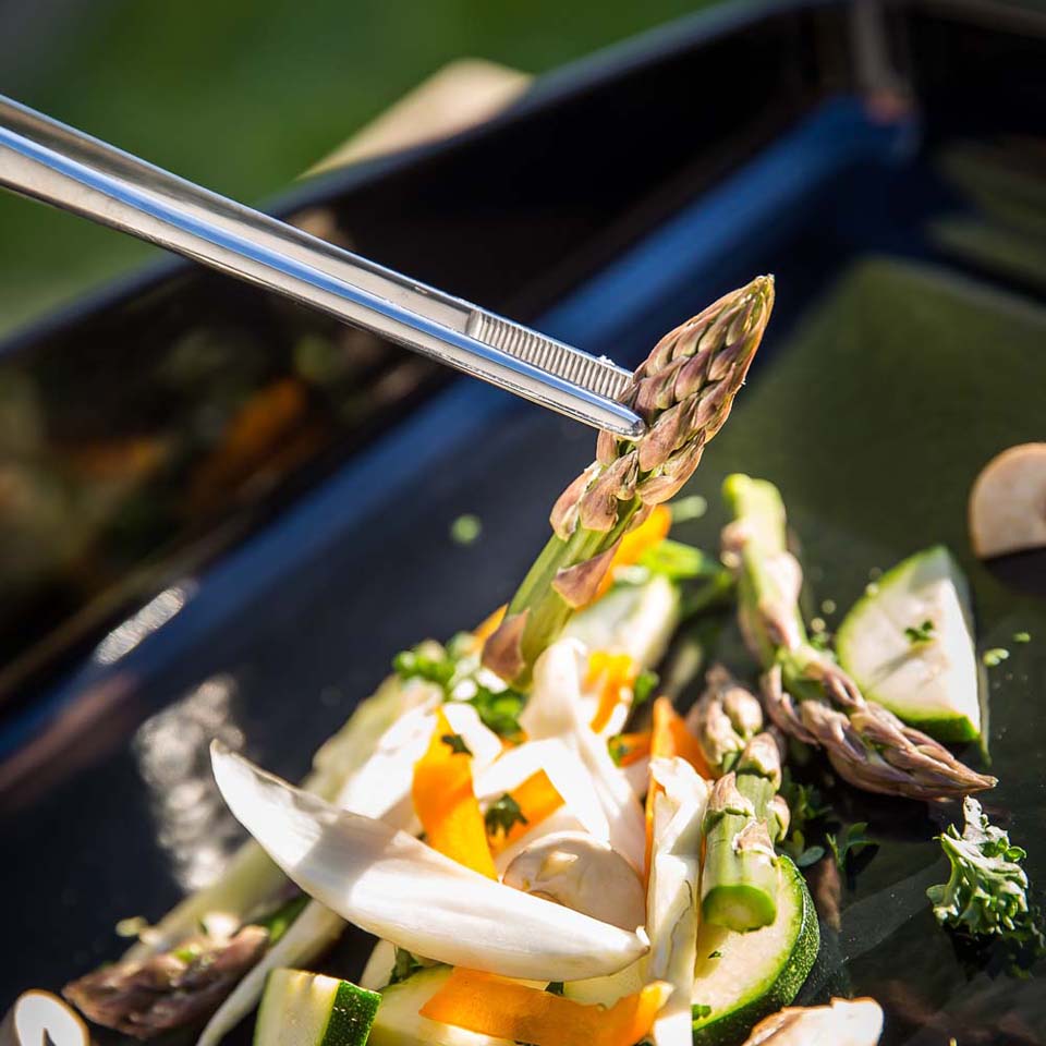 Pince de précision en acier inoxydable à bouts droits 11,8" - ENO - Pince de précision - - La Guilde Culinaire