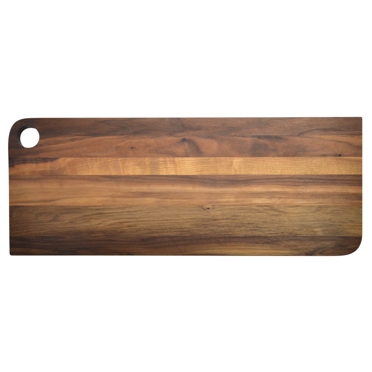 Planche de service à trou en noyer - grande - Le Temps des Cigales - Plateau de service - - La Guilde Culinaire