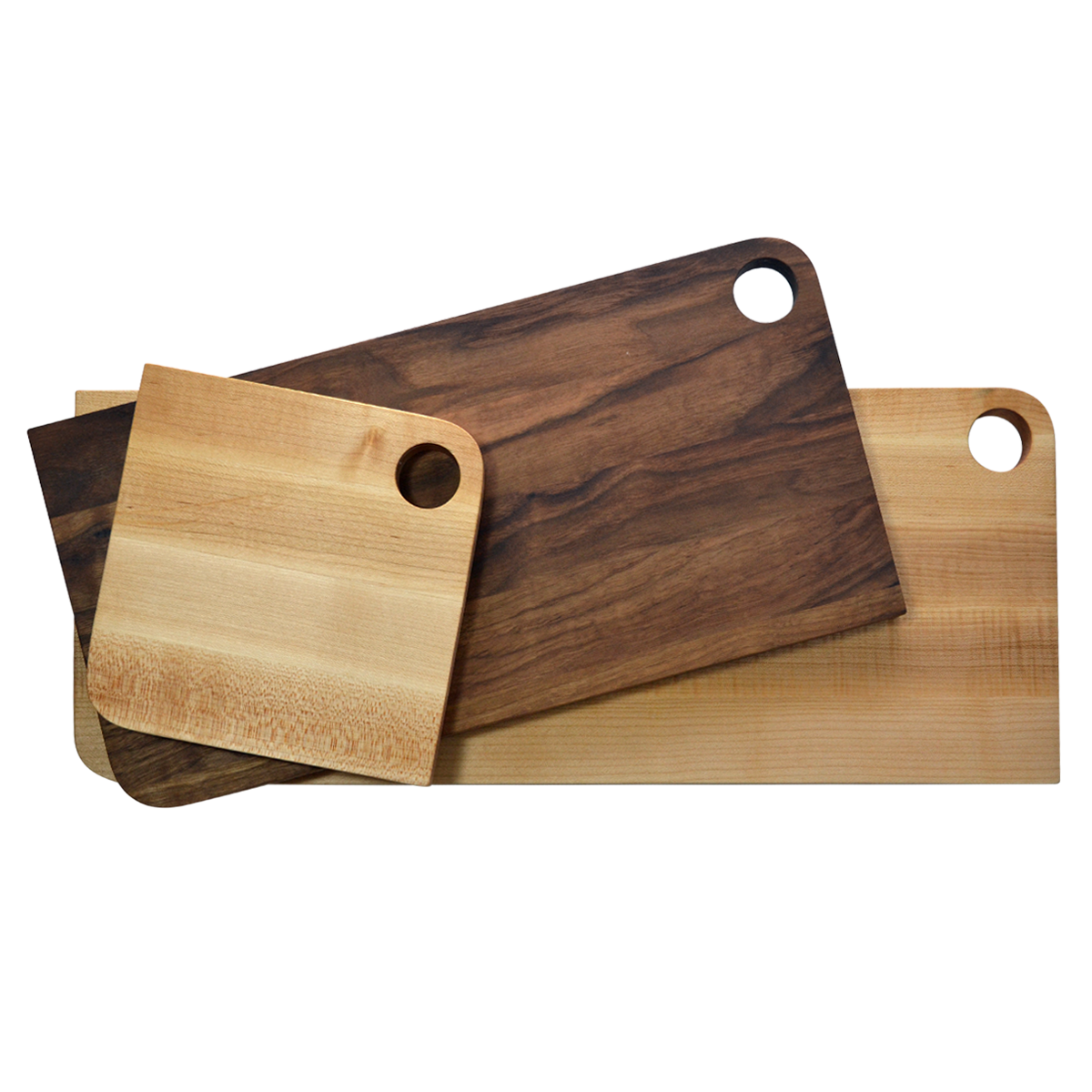 Planche de service à trou en noyer - grande - Le Temps des Cigales - Plateau de service - - La Guilde Culinaire