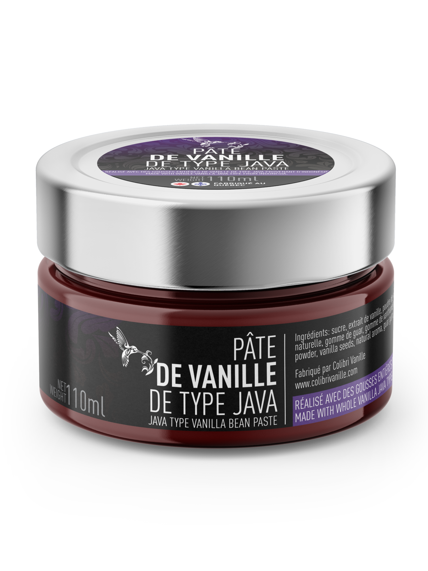 Pâte de vanille de type JAVA (110ml)    - Colibri Vanille - Vanille - 