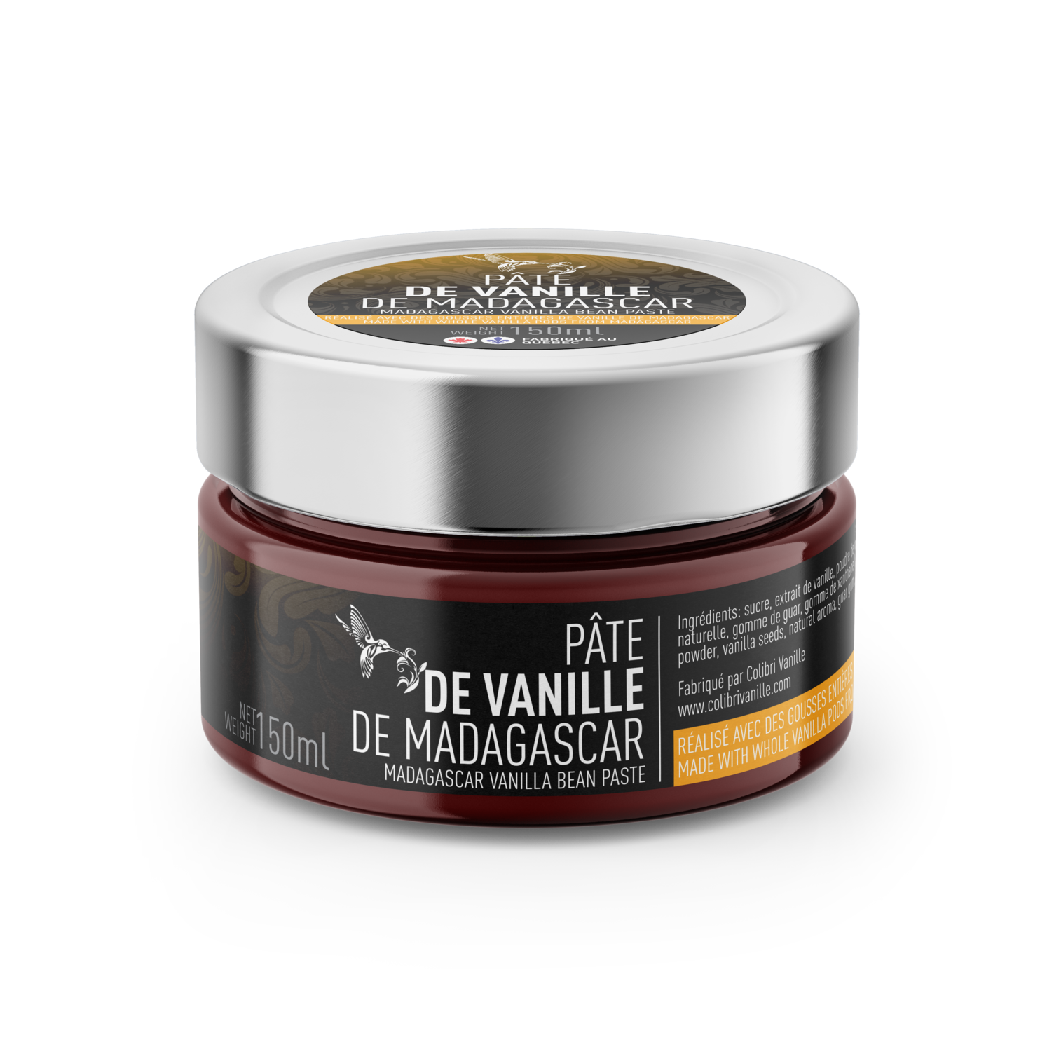 Pâte de vanille de Madagascar - Bourbon (110ml)    - Colibri Vanille - Vanille - 