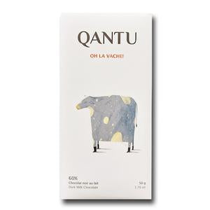 Chocolat Noir au lait 60% - OH LA VACHE! - QANTU - QANTU - Tablette de chocolat - - La Guilde Culinaire