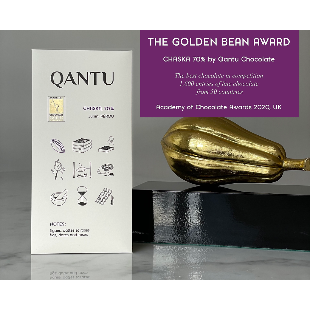 Chocolat Noir - Chaska, JUNIN 70% - QANTU - QANTU - Tablette de chocolat - - La Guilde Culinaire