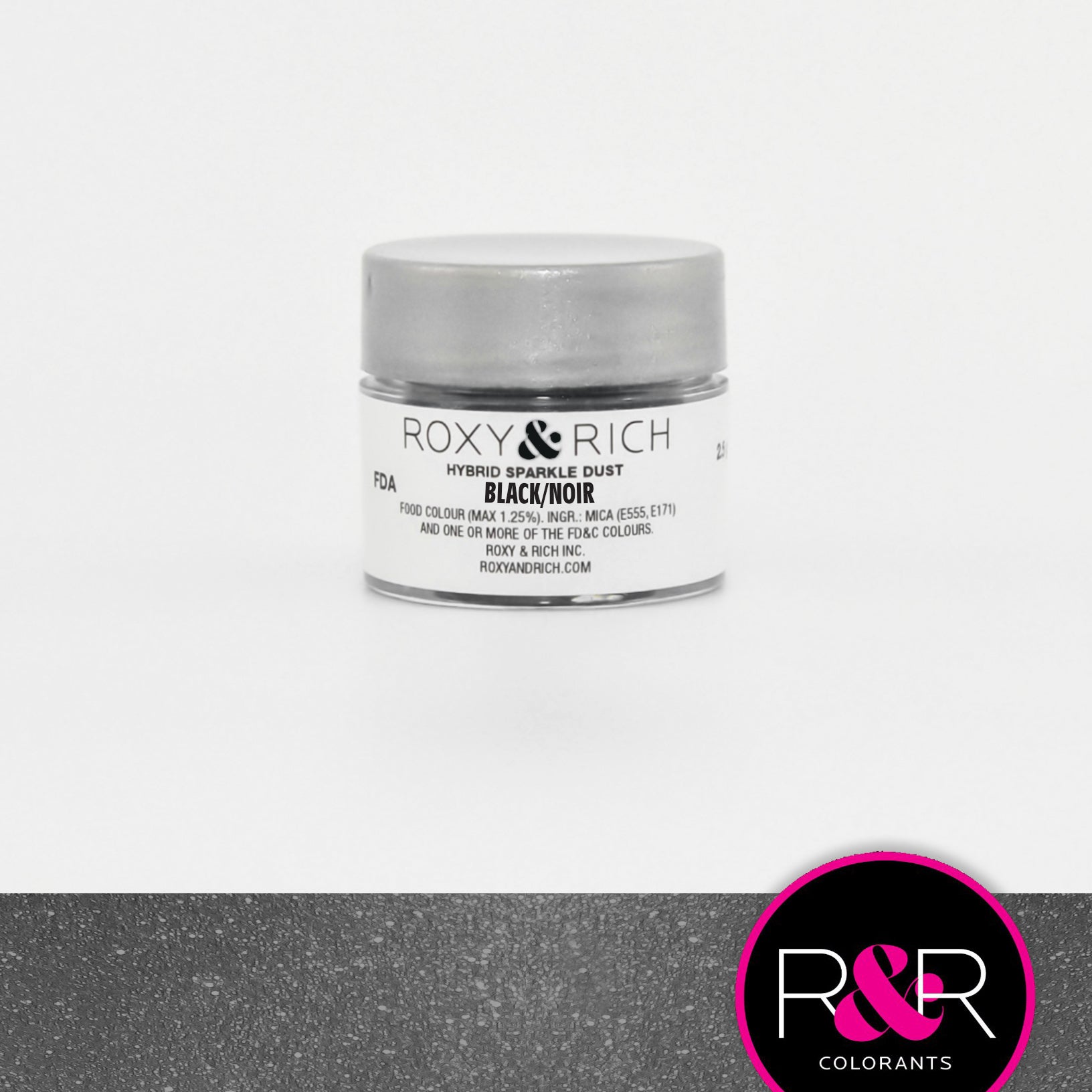 Poudre étincelante hybride Noir - Roxy & Rich - Poudre étincelante - - La Guilde Culinaire