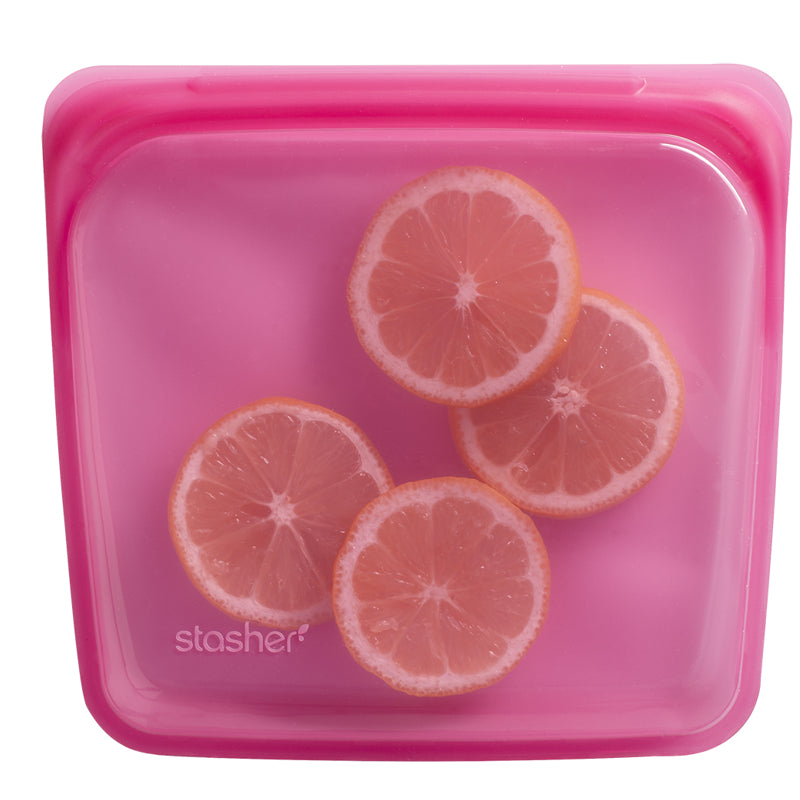 Sac à Sandwich réutilisable 450ml ! Framboise - Stasher - Sac à lunch réutilisable - SB01366RA - La Guilde Culinaire