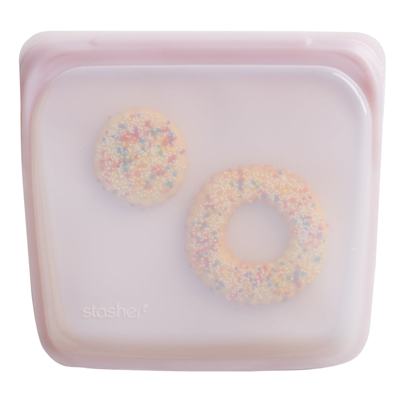 Sac à Sandwich réutilisable 450ml ! Rose - Stasher - Sac à lunch réutilisable - SB01369RS - La Guilde Culinaire