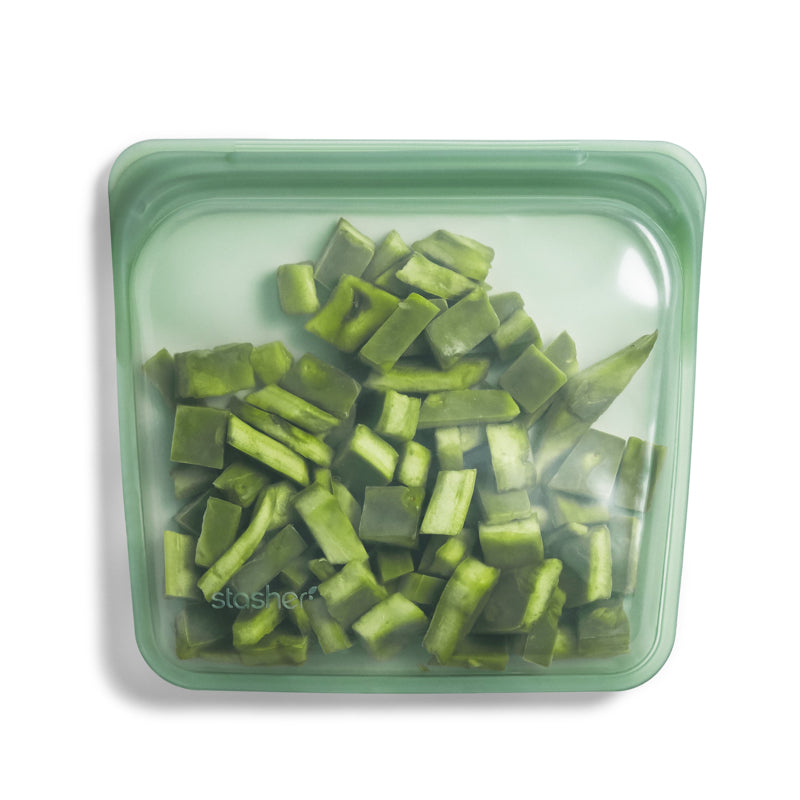 Sac à Sandwich réutilisable 450ml * Agave - Stasher - Sac à lunch réutilisable - SB01375AG - La Guilde Culinaire