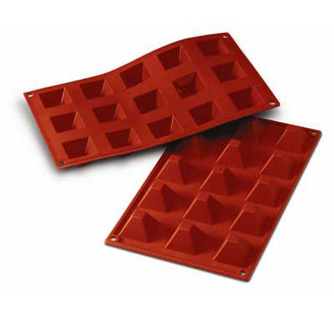 Moule en silicone 15 pyramides - SilikoMart - Moule à gâteaux - - La Guilde Culinaire
