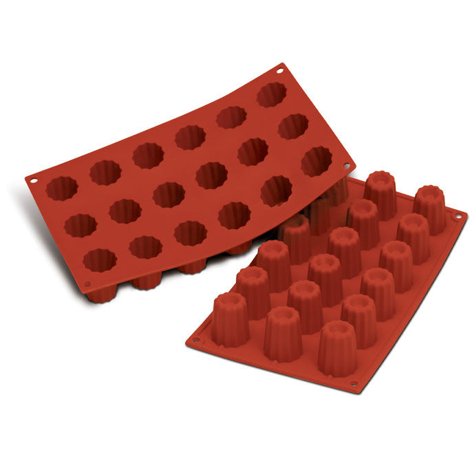 Moule BORDELAIS OU CANNELÉ en silicone flexible SILICONFLEX - MINI CANNELÉ - SilikoMart - Moule à cannelé - - La Guilde Culinaire