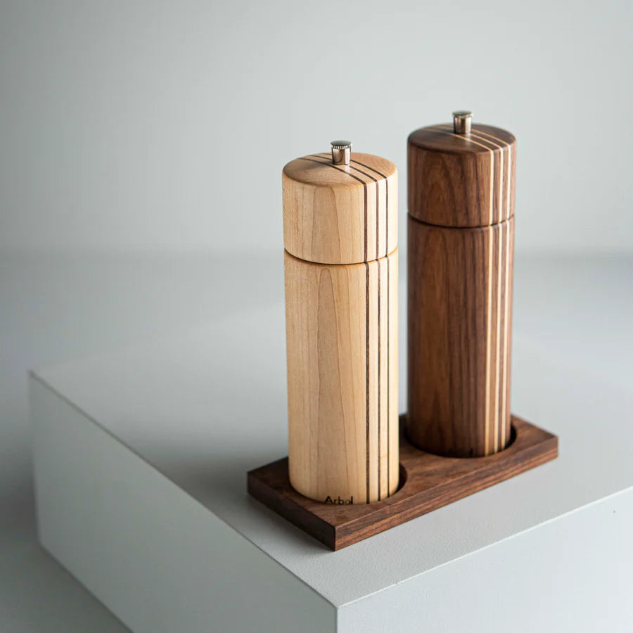 Socle à moulin sel-poivre - Arbol - Moulin à poivre, sel, et épices - - La Guilde Culinaire