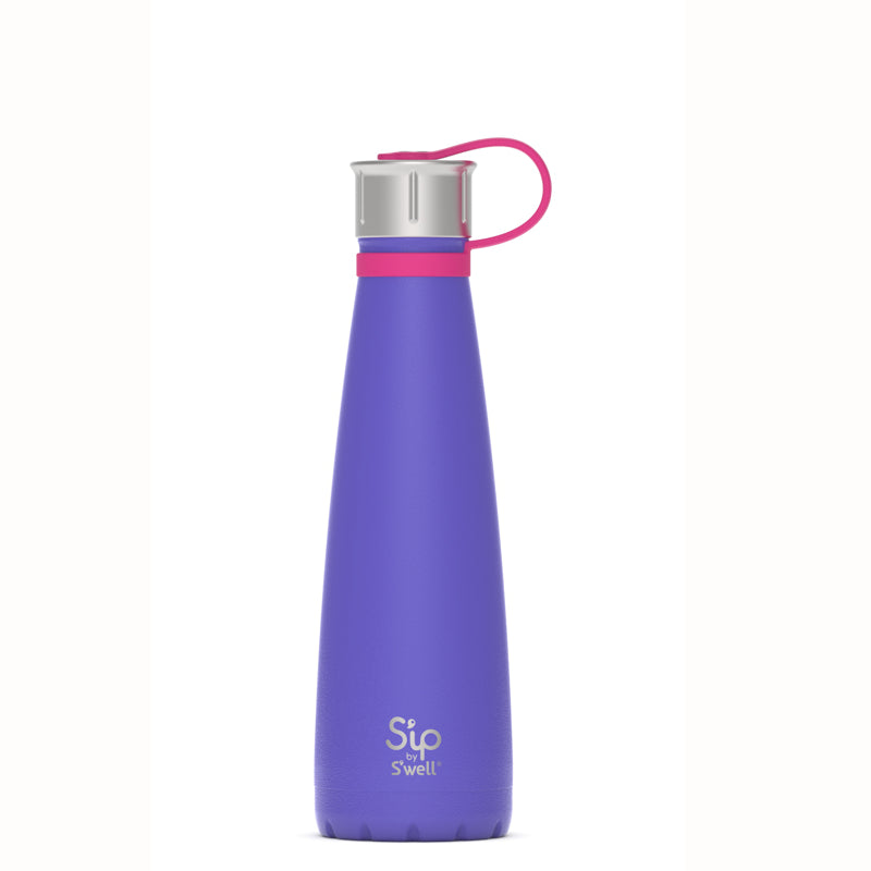 S'IP Bouteille crépuscule violet - 444 ml (15 oz)    - S'WELL - Bouteille d'eau - 