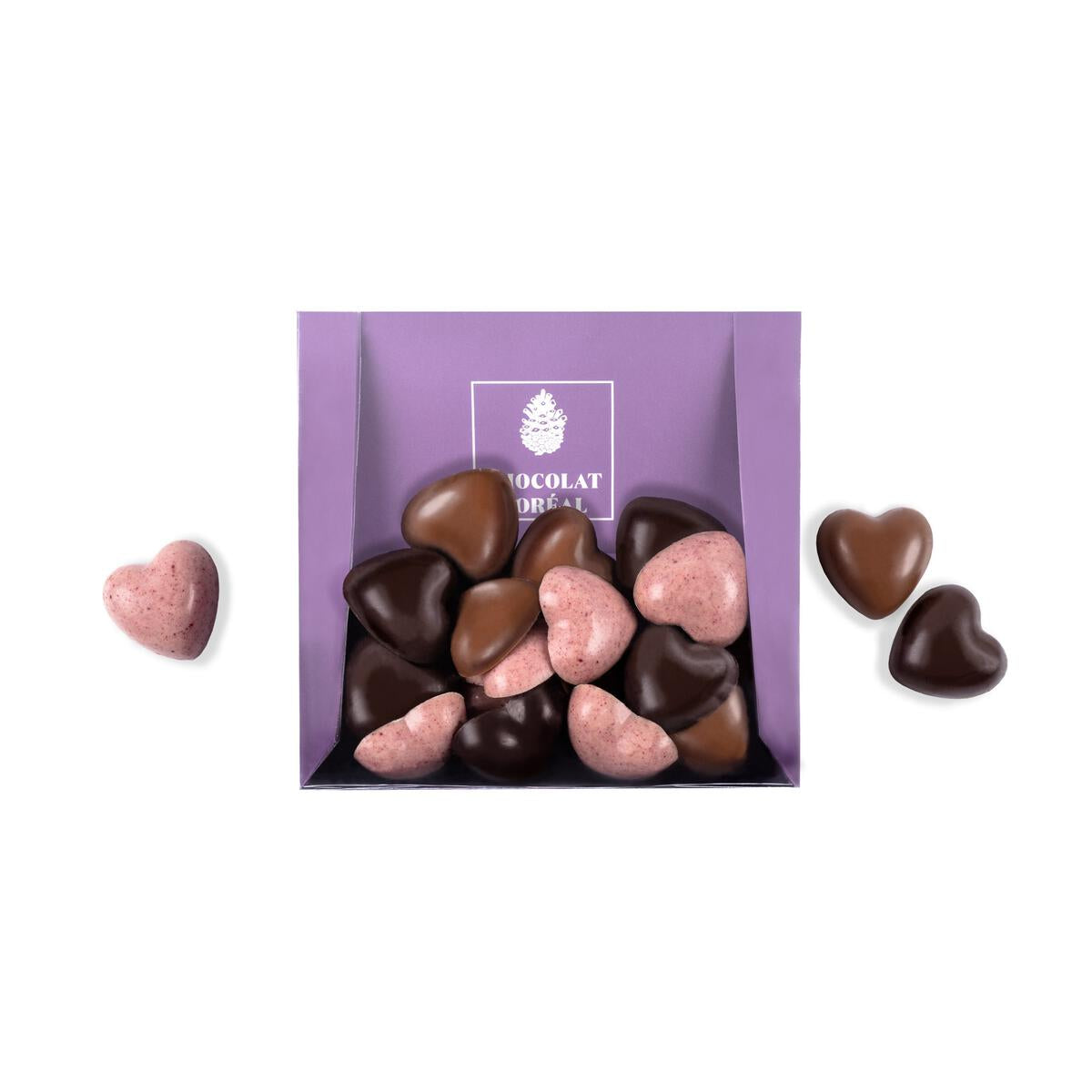 Mini cœurs assortis    - Chocolat Boréal - Chocolat - 