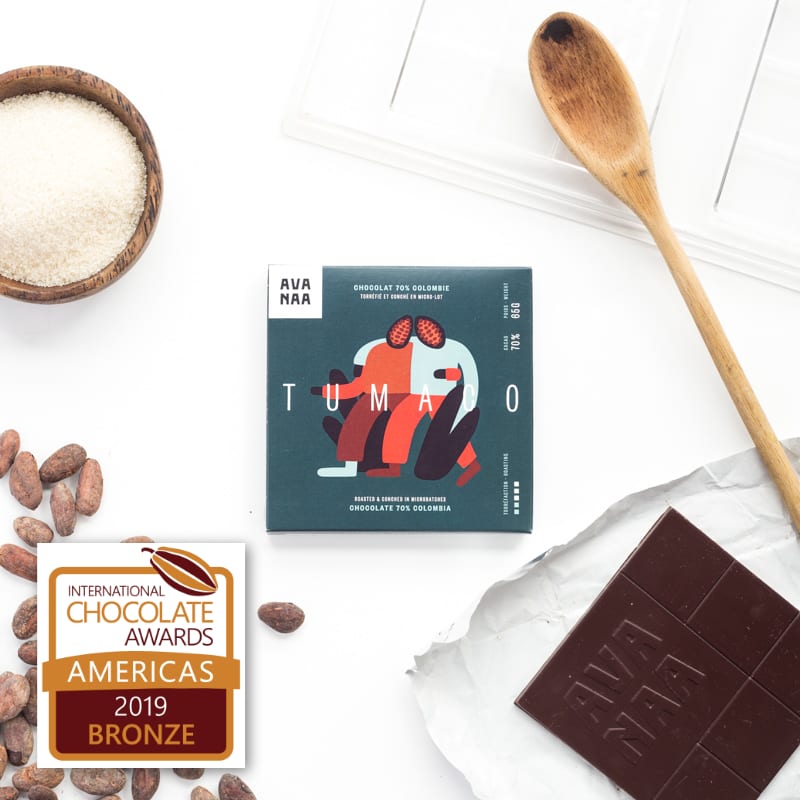 Tablette pure origine chocolat noir TUMACO 70% - AVANAA - Avanaa - Tablette de chocolat - - La Guilde Culinaire