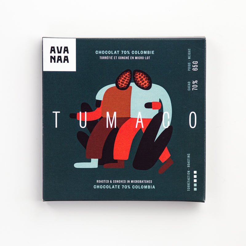 Tablette pure origine chocolat noir TUMACO 70% - AVANAA - Avanaa - Tablette de chocolat - - La Guilde Culinaire