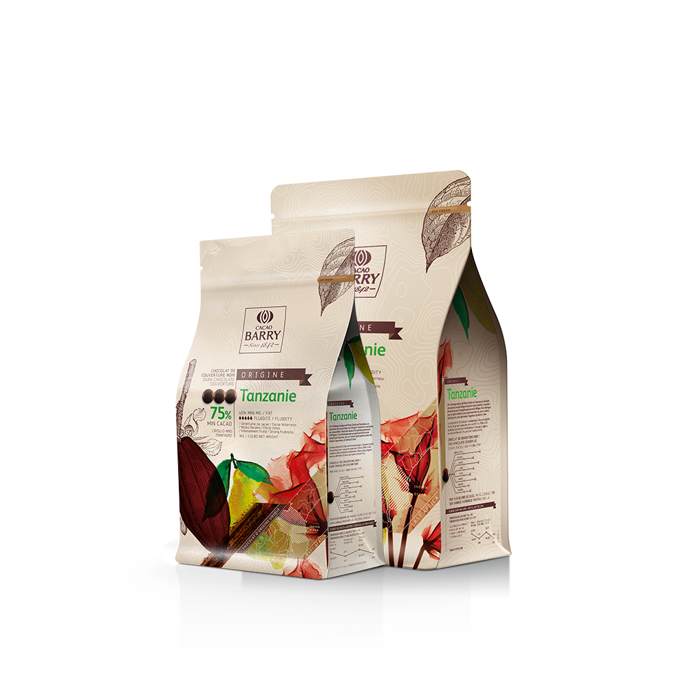 Chocolat Tanzanie Pure Origine 75% cacao - Cacao Barry - Chocolat noir - - La Guilde Culinaire