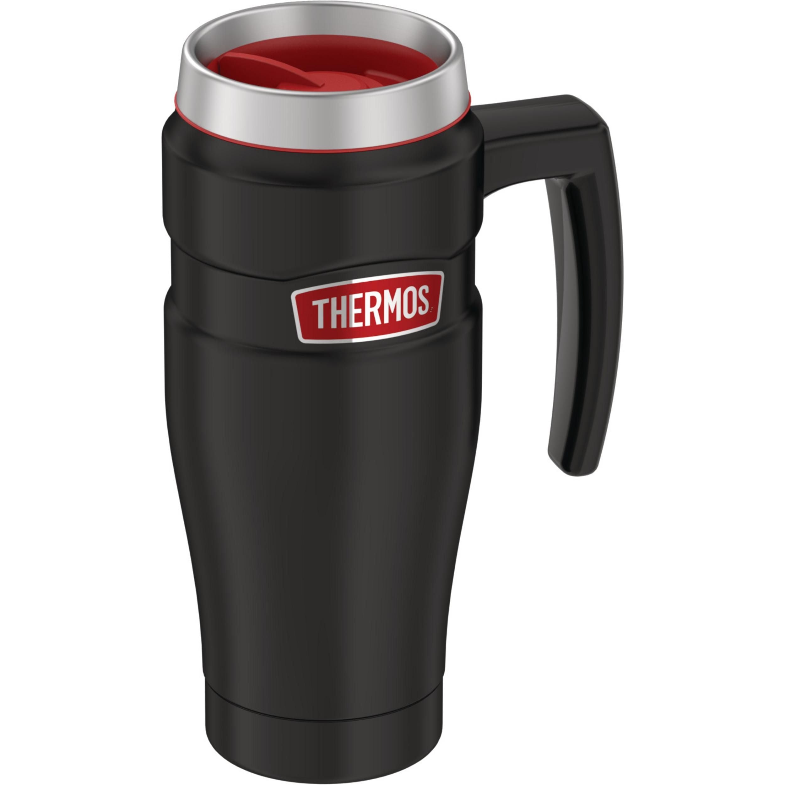 Mug en acier inoxydable Travel - 470 ml Noir mat * - Thermos - Tasse - SK1000BKR4C - La Guilde Culinaire