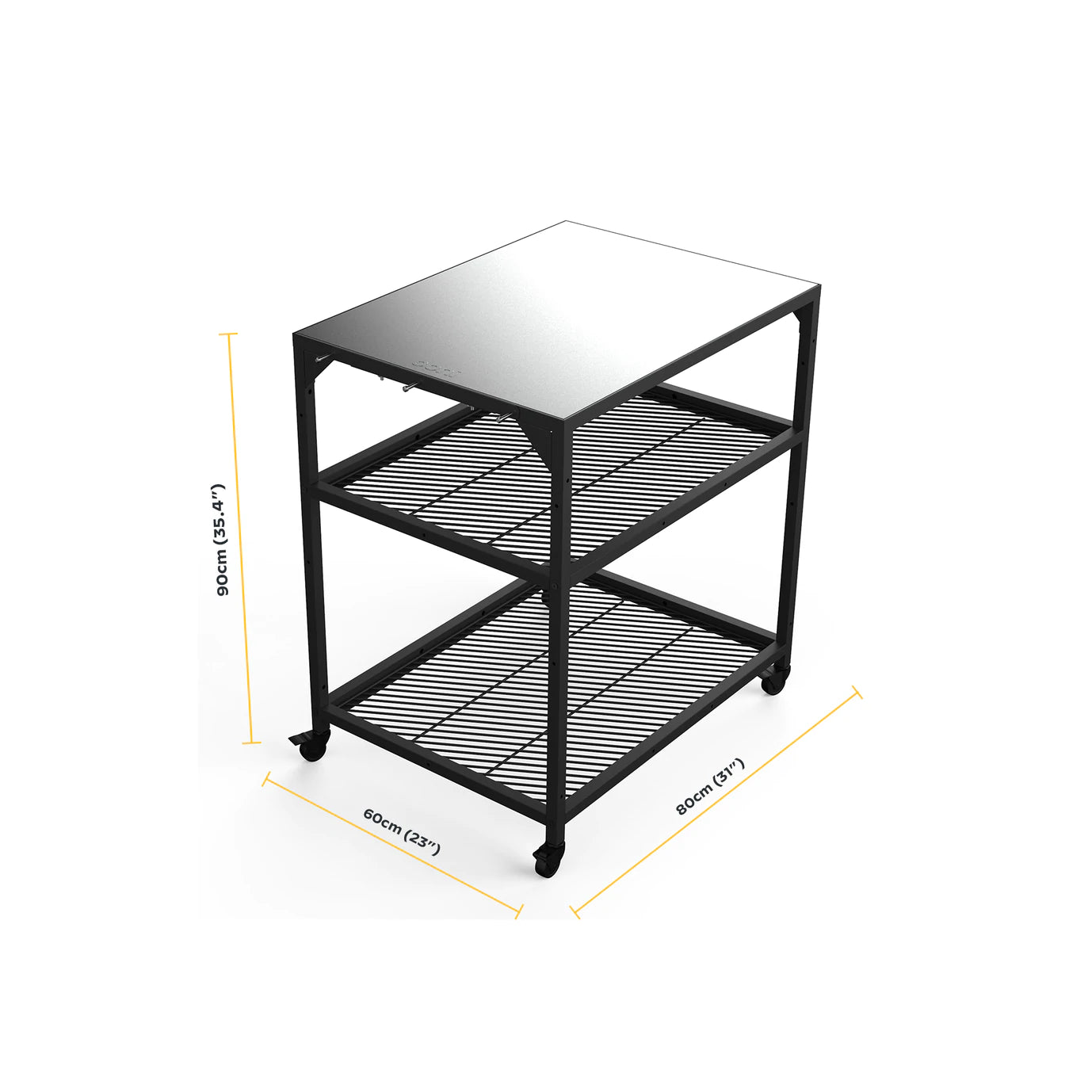 Table inox modulaire Ooni - Taille moyenne - Ooni - Meuble de cuisine extérieur - - La Guilde Culinaire