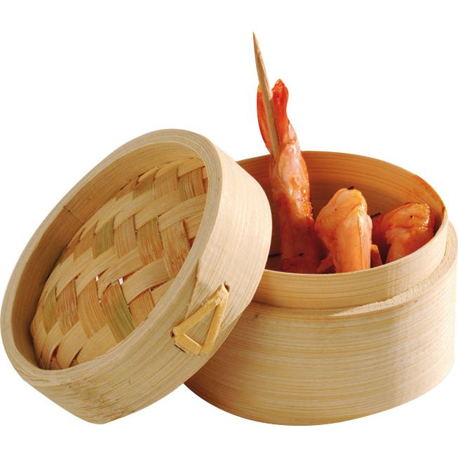 Mini panier à étuver bamboo (8 unités au lieu de 10) - Solia - Service de table jetable - - La Guilde Culinaire