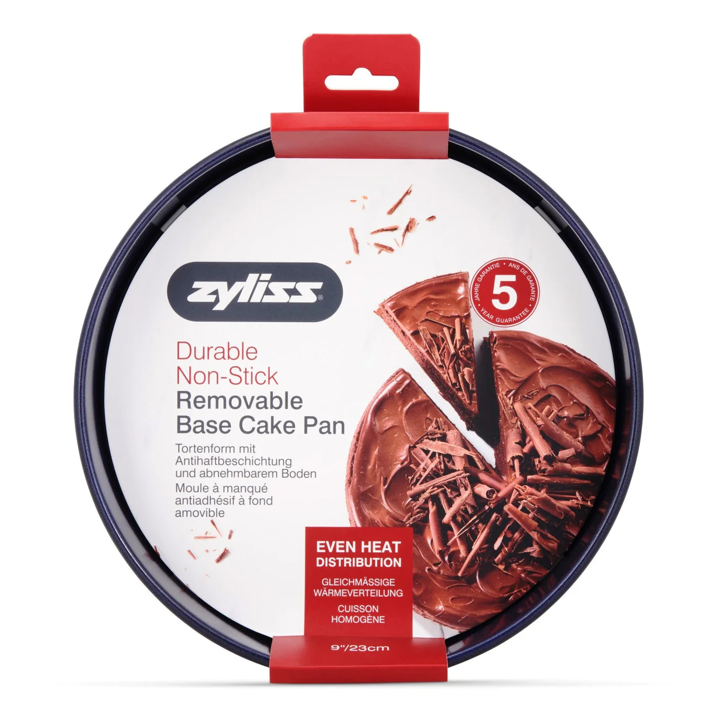 Moule à gâteau rond antiadhésif avec base amovible 9" - Zyliss - Moule à gâteaux - - La Guilde Culinaire