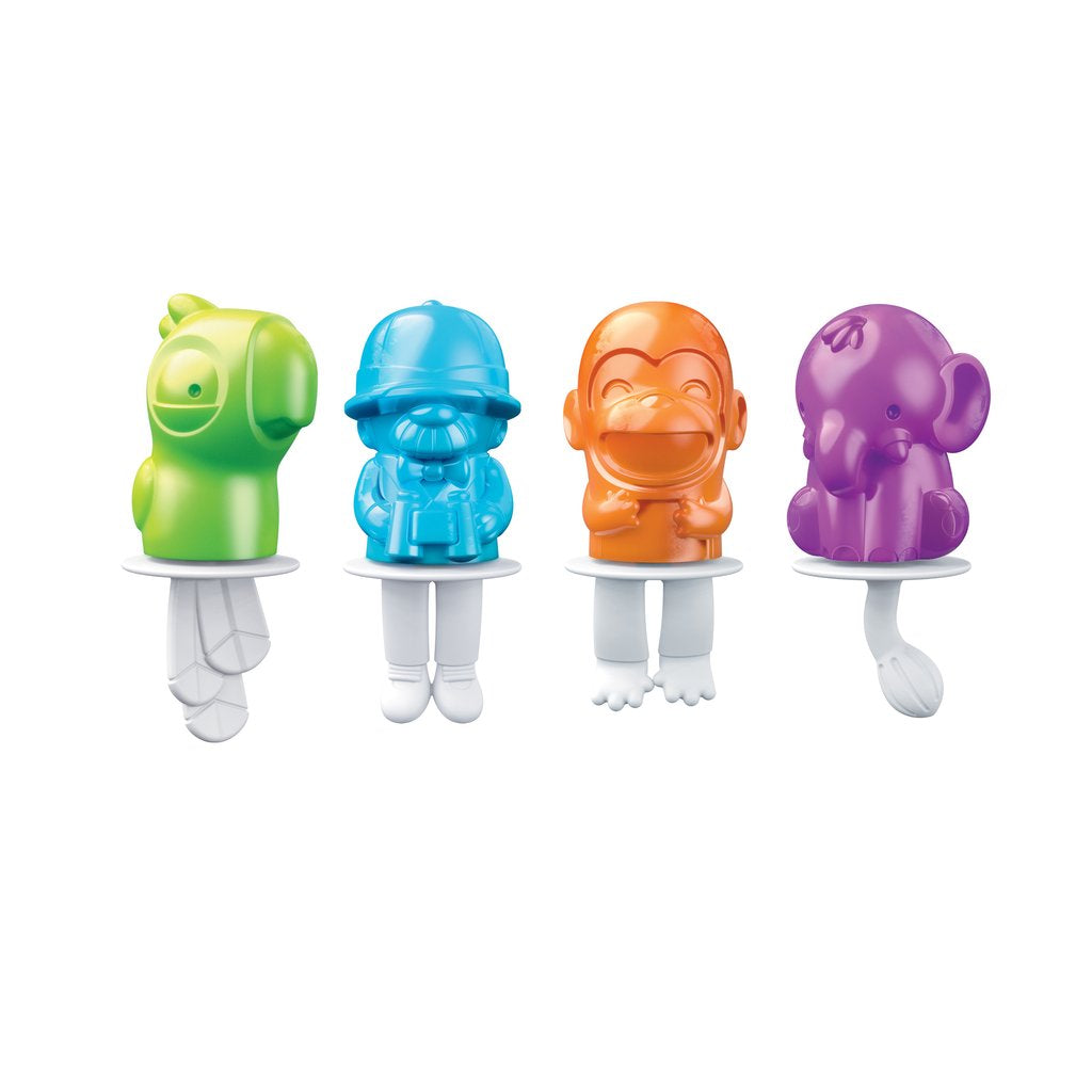 Moules SAFARI POPS pour 4 pops glacés - Zoku - Appareil à glace et crème glacée - - La Guilde Culinaire