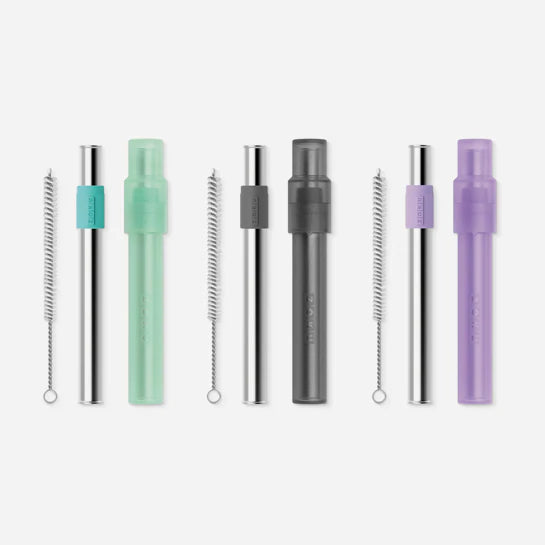 Paille jumbo réutilisable de poche - Zoku - Paille - - La Guilde Culinaire