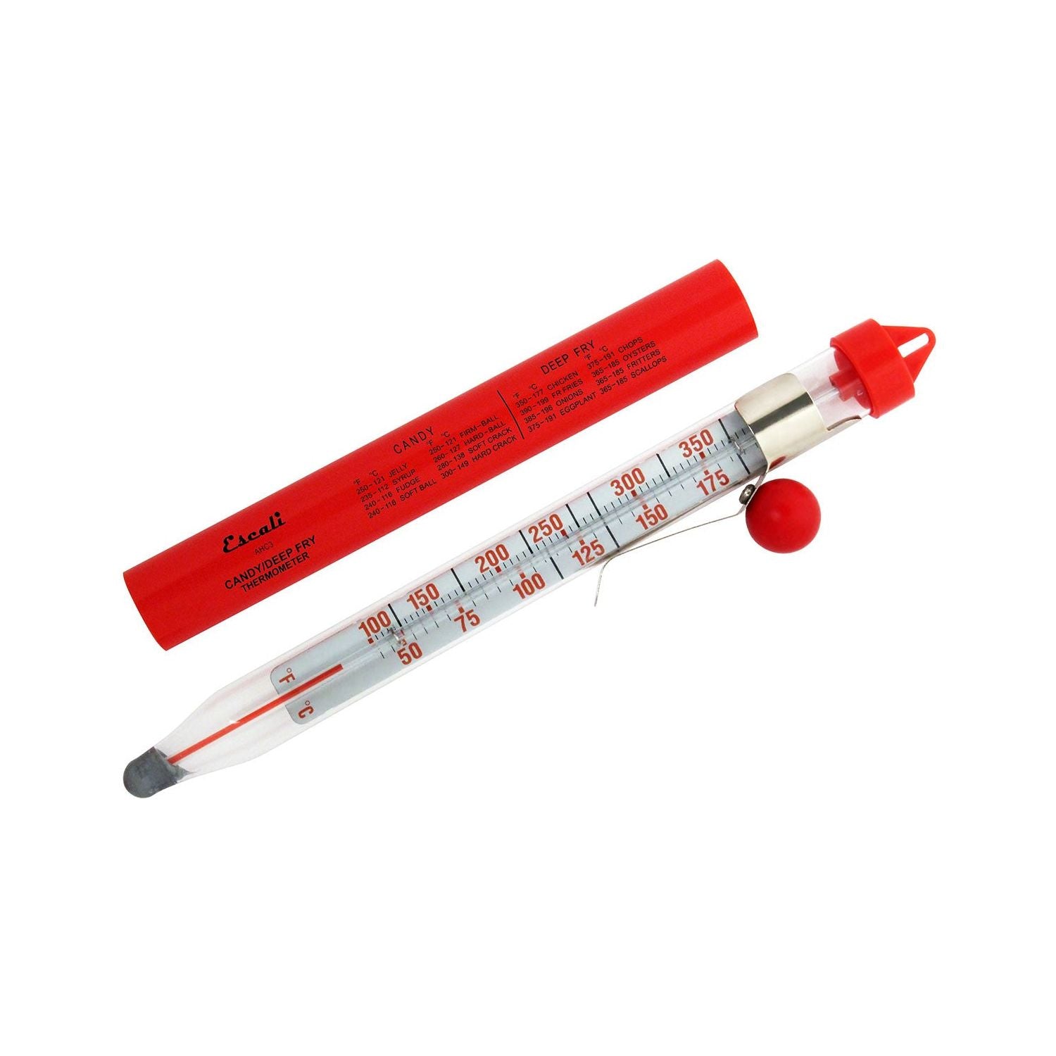 Thermomètre colonne pour bonbons et Friture Candy / Deep Fry - Escali - Thermomètre à bonbon et friture - - La Guilde Culinaire