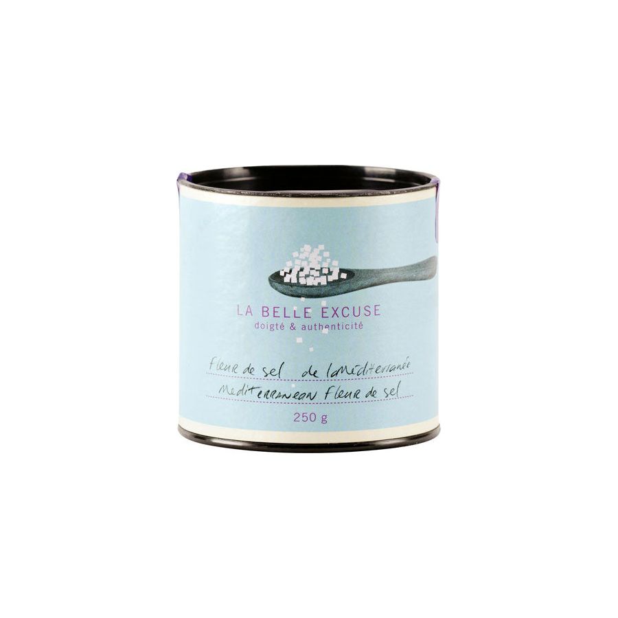 Fleur de sel de la Méditerranée 250g - La Belle Excuse - Sel - Fleurdesel 250gr - La Guilde Culinaire