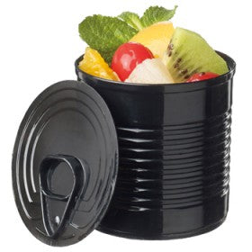 Boite de conserve noir PP 220 ml - paquet 20 - Solia - Service de table jetable - - La Guilde Culinaire