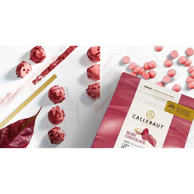 Chocolat de couverture RUBY 33% cacao - Callebaut - Chocolat au lait - - La Guilde Culinaire
