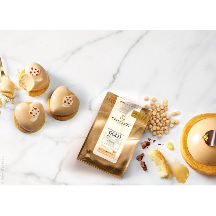 Chocolat Gold Caramel - Callebaut - Chocolat au lait - - La Guilde Culinaire