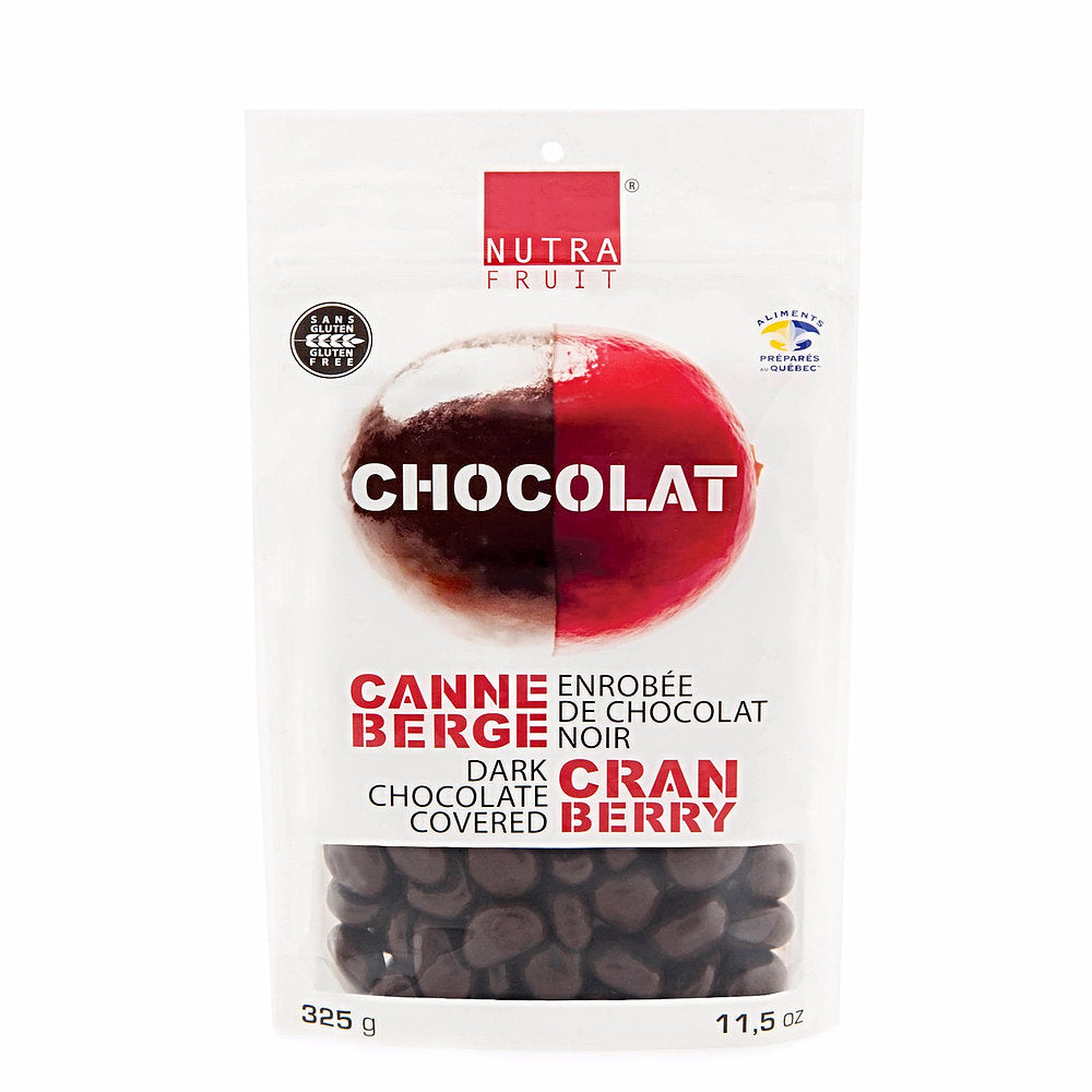 Canneberge enrobée de chocolat noir 325g - NutraFruit Canneberge - Fruit sec - 50121 - La Guilde Culinaire