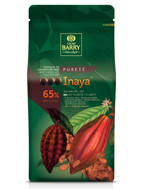 Chocolat Inaya 65% cacao 1kg   - Cacao Barry - Chocolat noir - CHCOCO INAYA - 1KG