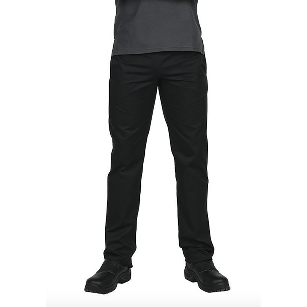 Pantalon de cuisine Mistral Noir T00 - US 24/26 UE 34/36 - Clement Design - Pantalon cuisine - MISTRAL NOIR T00 - La Guilde Culinaire