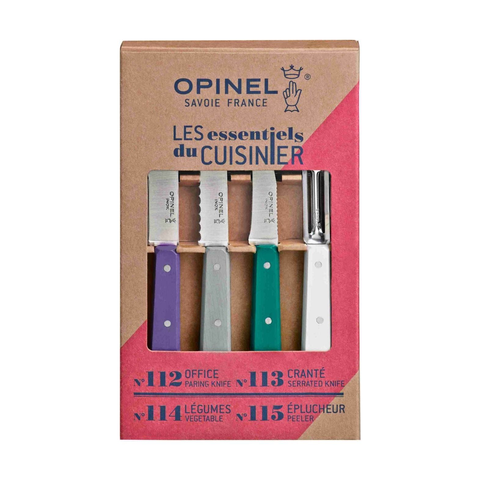 Opinel - Les essentiels du cuisinier (Art Déco) - Opinel - Ensemble de couteaux - - La Guilde Culinaire
