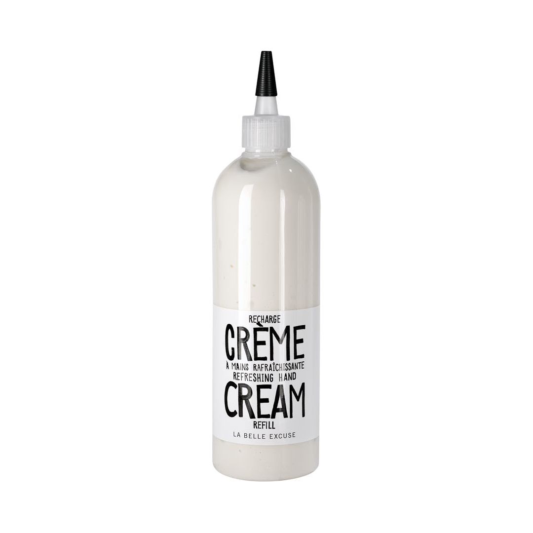 Crème à mains rafraîchissante (recharge) 500ml - La Belle Excuse - Crème à mains - - La Guilde Culinaire