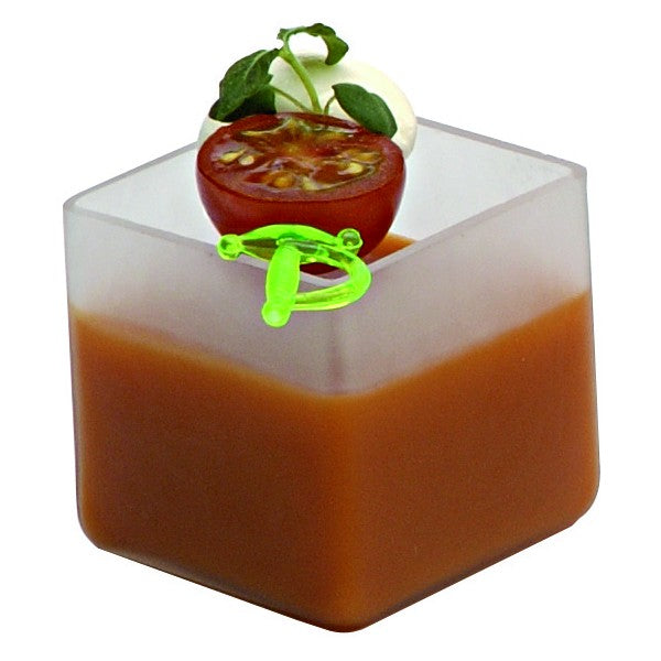 Cub' verre effet givré - pqt 6 - Solia - Service de table jetable - - La Guilde Culinaire