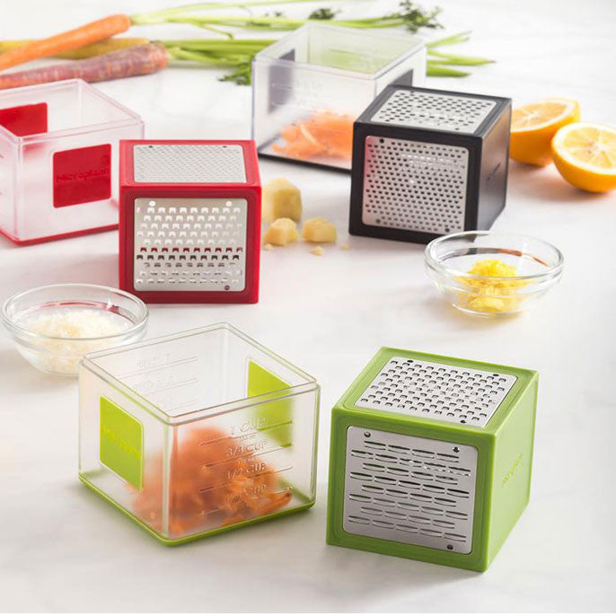 Cube Râpe 3 côtés, récupère, mesure et protège - Microplane - Râpe et zesteur - - La Guilde Culinaire