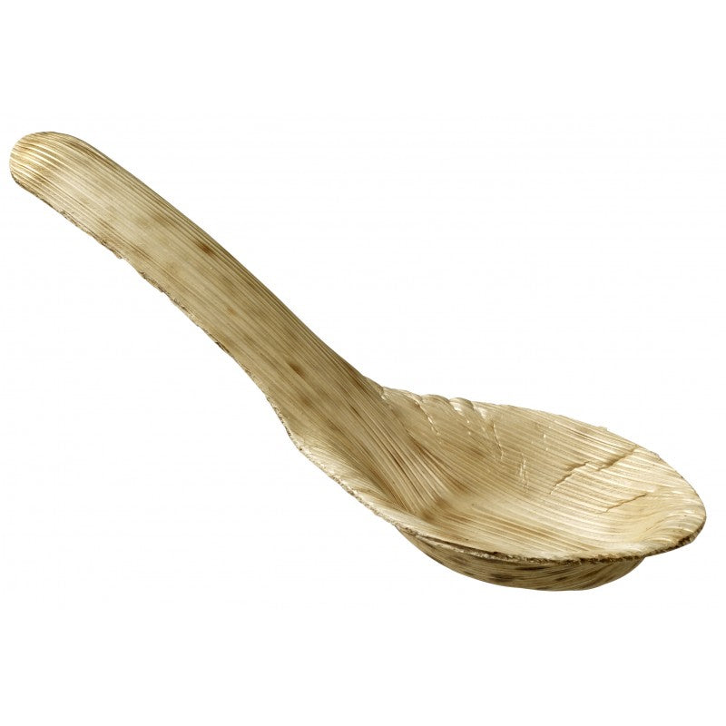 Cuillères en Feuilles de Bambou - pqt 50 - Solia - Service de table jetable - - La Guilde Culinaire