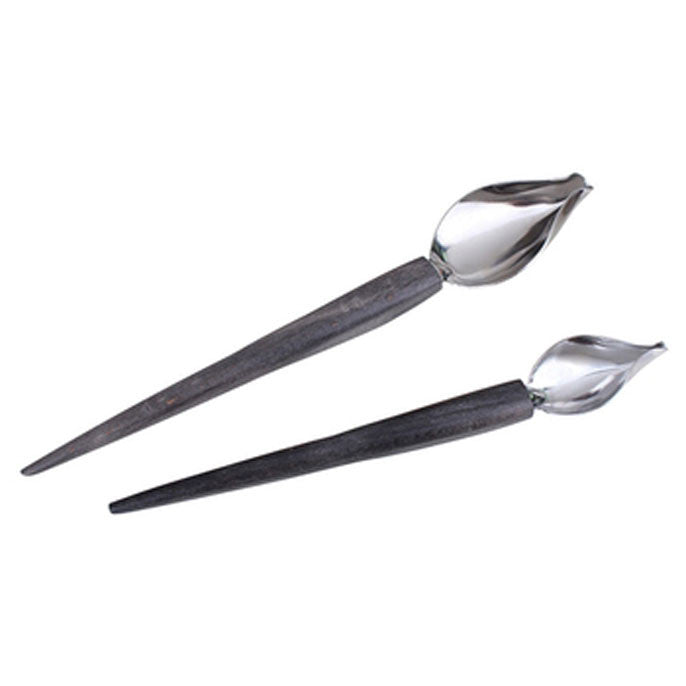 Mes cuillères plumes - Ensemble 19cm+23cm - DecoSpoon - Daudignac - Cuillères à décoration - - La Guilde Culinaire