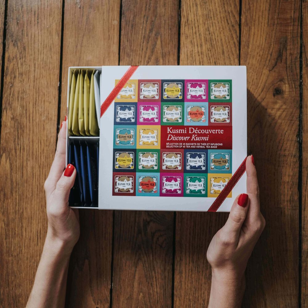 Coffret Kusmi Découverte - Assortiment de 45 sachets de Thé et infusion - Kusmi Tea - Thé et infusion - - La Guilde Culinaire