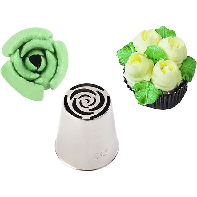 Douille Russe inox spéciales "Décors Fleurs" - Rose #243 - SG - Douille et poche - - La Guilde Culinaire